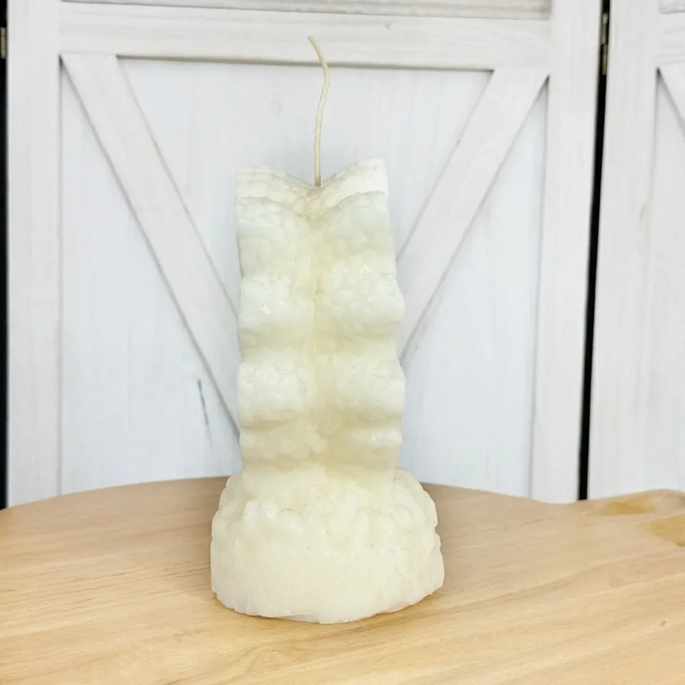 3D‎ Ocean Coral Wax Candle Ivory Cream